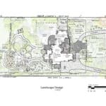 A plan for a landscape design.